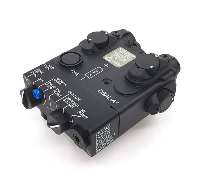 DBAL-A2 LED White weapon light + Red laser Lenses with Remote BK